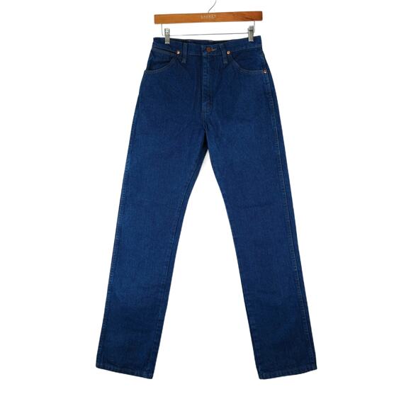 Wrangler Jeans Womens 9x34 (28x34) Blue 14MWZG Cowboy Cut Slim Fit High Rise Y2K - Picture 1 of 9